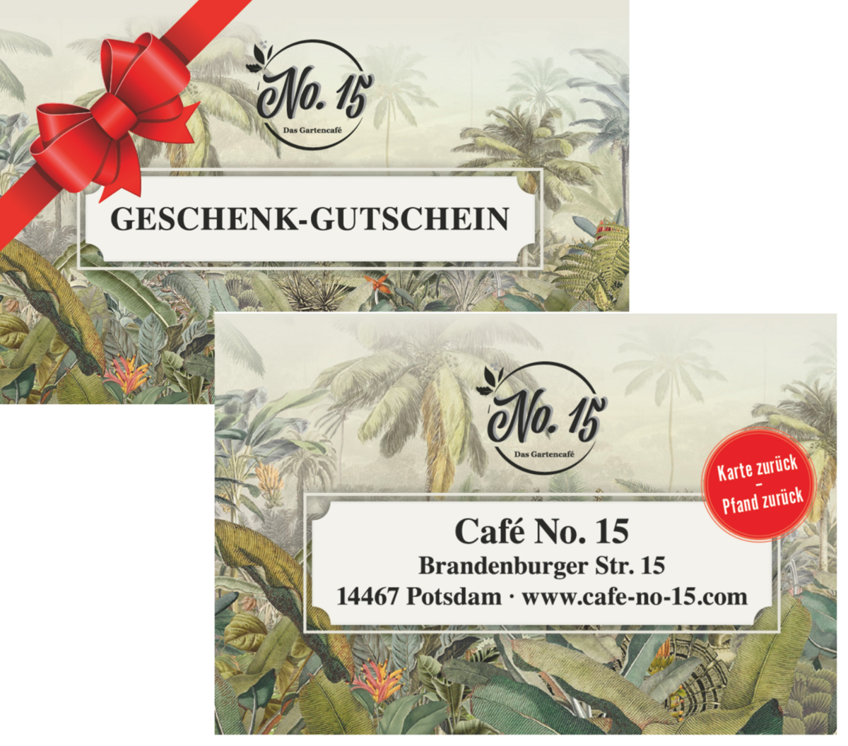 Geschenk-Gutschein Café No.15