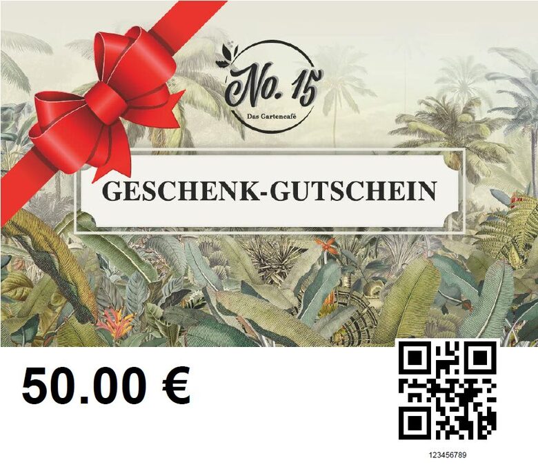 Geschenk-Gutschein Café No.15
